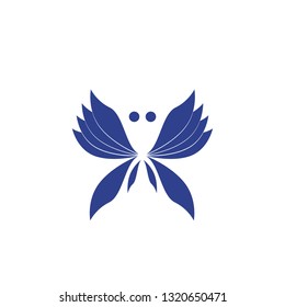 Butterfly icon logo design vector template
