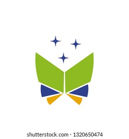 Butterfly icon logo design vector template