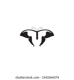 Butterfly icon logo design vector illustration template