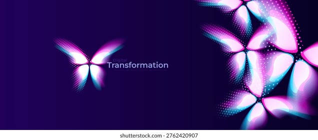 Concepto transformación digital logotipo