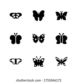 butterfly  icon or logo isolated sign symbol vector illustration - Collection of high quality black style vector icons
