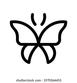 butterfly icon or logo isolated sign symbol vector illustration - high quality black style vector icons
