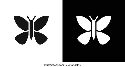 Butterfly icon logo set vector