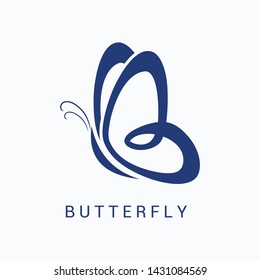 butterfly icon logo. butterfly vector design template