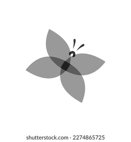 butterfly icon logo vector design