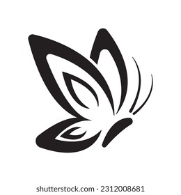 plantilla de diseño vectorial del logotipo del icono de mariposa