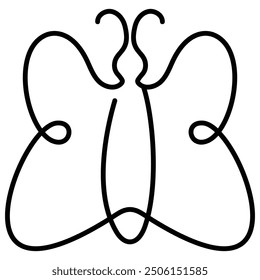 The Butterfly icon represents the butterfly and is suitable for design projects related to wildlife, nature, and thematic elements involving the butterfly.