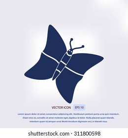 butterfly icon set