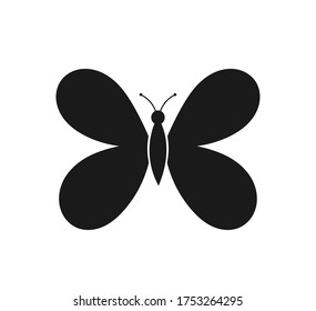 Forma de icono de mariposa. Ilustración vectorial.