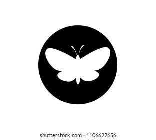 Butterfly icon sign