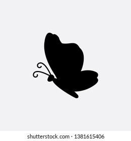 butterfly icon sign signifier vector