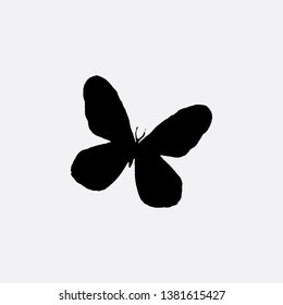 butterfly icon sign signifier vector
