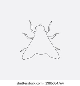 butterfly icon sign signifier vector