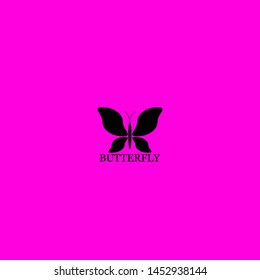 butterfly icon sign signifier vector