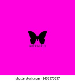 butterfly icon sign signifier vector