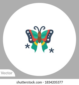 Butterfly icon sign vector,Symbol, logo illustration for web and mobile