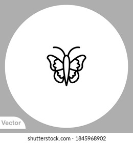 Butterfly icon sign vector,Symbol, logo illustration for web and mobile