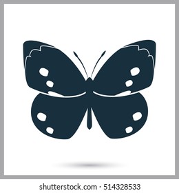 Butterfly icon. Simple design for web and mobile