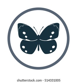 Butterfly icon. Simple design for web and mobile