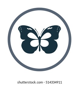 Butterfly icon. Simple design for web and mobile