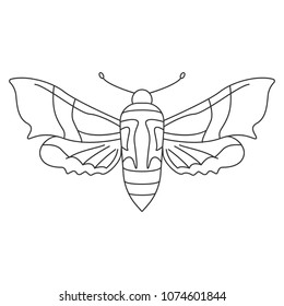 Butterfly icon. Simple element illustration. Butterfly symbol design from Insect collection set. Can be used in web and mobile on white background