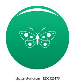 Butterfly icon. Simple illustration of butterfly vector icon for any design green