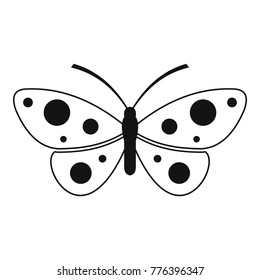 Butterfly icon. Simple illustration of butterfly vector icon for web