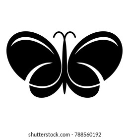 Butterfly icon. Simple illustration of butterfly vector icon for web