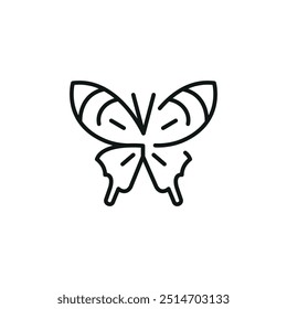 Butterfly icon. Simple butterfly icon for social media, app, and web design. Vector illustration