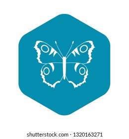 Butterfly icon in simple style for any design