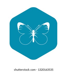 Butterfly icon in simple style for any design