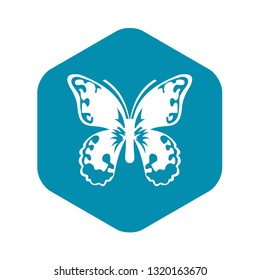 Butterfly icon in simple style for any design