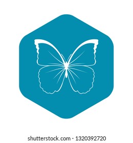 Butterfly icon in simple style for any design