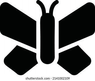 Butterfly Icon, Spring Sign And Symbol Isolated On White Background.