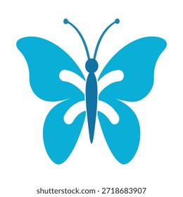 Ícone de borboleta adequado para design de logotipo projetos de identidade de marca limpa mídia digital e aplicações criativas versáteis