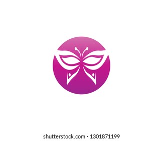 Butterfly icon and symbol template