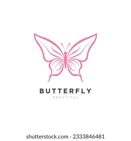 Butterfly icon symbol, Universal premium butterfly logo vector illustration template