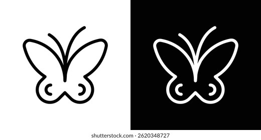 Butterfly icon symbol. Vector EPS 10