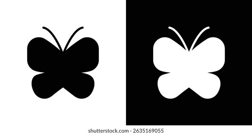 Butterfly icon symbols. Vector illustration.