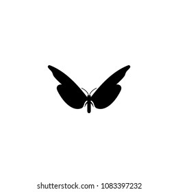 Butterfly icon template line art