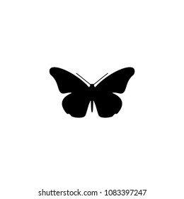 Butterfly icon template line art