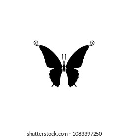 Butterfly icon template line art