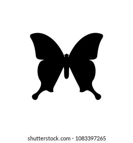 Butterfly icon template line art