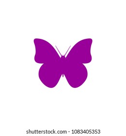 Butterfly icon template purple