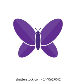 butterfly icon template, butterfly vector simple design element