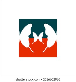 icono de mariposa que se puede usar según las necesidades del diseñador