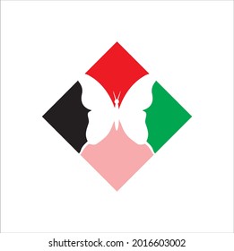 icono de mariposa que se puede usar según las necesidades del diseñador
