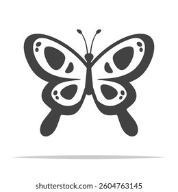 Butterfly icon transparent vector isolated