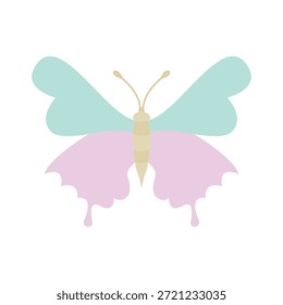 Ícone de borboleta em design de moda plana
