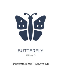 Butterfly icon. Trendy flat vector Butterfly icon on white background from animals collection, vector illustration can be use for web and mobile, eps10